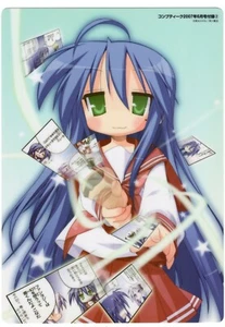 pencil board Shitajiki promo Lucky Star anime Izumi Konata - Picture 1 of 2