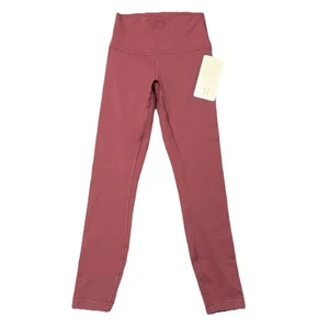 Lululemon Size 4 Wunder Train HR 7/8 Tight 25” Leggings Pink Rose $98 - Picture 1 of 8
