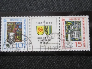 kl. Colección privada = 3 sellos estampados RDA 10+15 Pfg Feria de Leipzig 1964 - Imagen 1 de 1