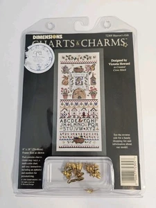 Vtg Dimensions Charts & Charms Cross Stitch Pattern #72305 Heaven's Gift 8x18 - Picture 1 of 4