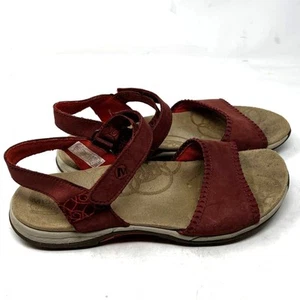 Merrell Sandals Womens Hibiscus Strappy Summer Leather Port Maroon Size 9 US - Picture 1 of 7