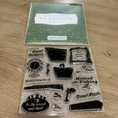 Набор акриловых марок Close To My Heart для кемпинга лихорадки D1353 альбом для вырезок мусорный журнал - Изображение 1 из 4