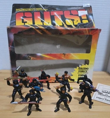 Mattel GUTS 1986 vintage! Aikido Force Lote de 10 Figuras PVC Ninjas Foto 1 de 4