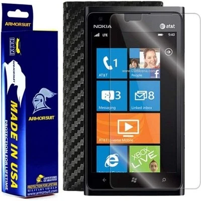 ArmorSuit MilitaryShield Nokia Lumia 900 Screen Protector + Black Carbon Fiber - Image 1 of 4