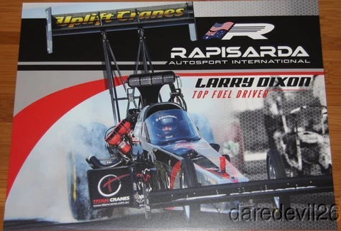 2013 Larry Dixon Rapisarda Autosport International Top Fuel NHRA postcard Cover
