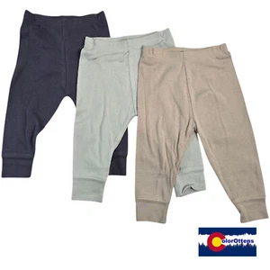 3 Packs / 6 Packs Cloud Island Infant Baby Pants Size 3-6 Mos Blue/Lt Blue/Gray - Picture 1 of 8