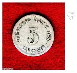 Germany-Wilhelm I (1876 C) 5 Pfennig Frankfurt - Picture 1 of 5