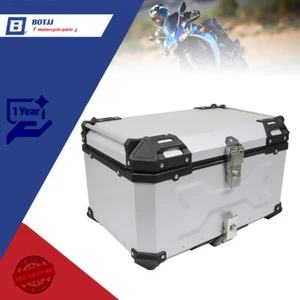 Motorcycle Waterproof Trunk Tour Tail Box Scooter Luggage Storage 65L Top Case - Picture 1 of 15