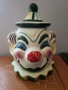 Nostalgic Clown Cookie Jar Pottery 12” Sierra Vista California Pottery - Picture 1 of 14