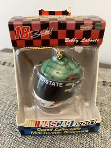 Nascar 2001 #18 BOBBY LABONTE Collectible Mini Helmet Christmas Ornament - Picture 1 of 2