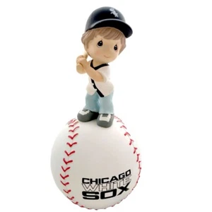 MLB Medias Blancas Deporte Béisbol Niña Figura de Bateo Regalo Caja de Música NUEVA - Imagen 1 de 12