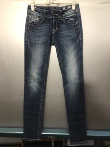 MISS ME - Ankle Skinny Jeans - Women Size 27 - Blue - Low Rise - Picture 1 of 17
