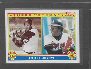1983 TOPPS # 201 ROD CAREW SUPER VETERAN NICE CARD