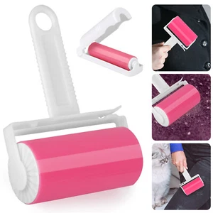 2Pcs Sticky Lint Roller Washable Reusable Hair Remover Portable For Pets Clothes - Picture 1 of 9