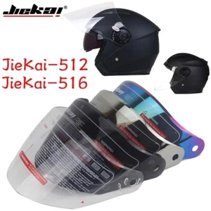 Helmet Shield For JIEKAI 512 516 Model Half Face Motorcycle Helmet Visor 4 color - Bild 1 von 10