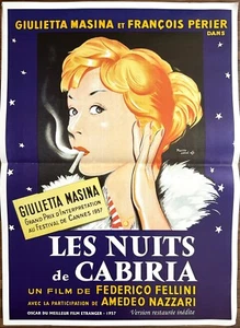Affiche cinéma LES NUITS DE CABIRIA 40x60cm Federico Fellini / Giulietta Masina - Imagen 1 de 1
