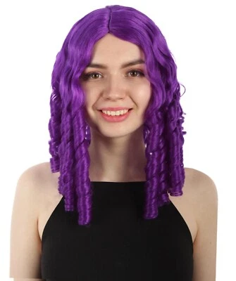 Peluca Ricitos de Oro Rizados Tejido Hasta los Hombros 14" Pulgadas Adultos para Mujer, HW-6840A Foto 1 de 4