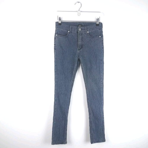 Jeans Alexander McQueen blu taglia 24 UK 6* McQ denim stampa animalier vintage Y2K