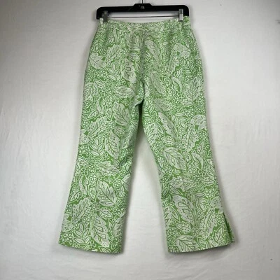 Pantalones Pendleton para mujer 4 mezcla de seda forrados en verde tiro alto Foto 1 de 4