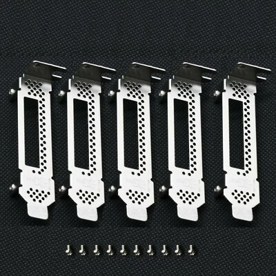 10 pcs Low Profile Bracket for LSI 9280-8E 9200-8E HP 422 Ext SFF-8088 Dell H810 - Image 1 of 3