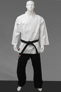 KANKU New Karate Uniform 14 oz, pants or Top Jacket Black or White Heavy Weight - Picture 1 of 5