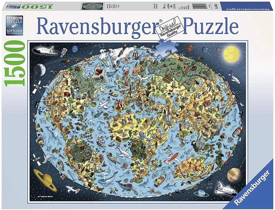 RAVENSBURGER PUZZLE 1500 PEZZI TERRA COLORATA MISURE 80X60 CM  ART 16360 - Immagine 1 di 1