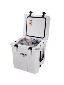 VEVOR Insulated Portable Rotomolded Hard Cooler 25/33/45/50/65 Qt Ice Retention - Picture 1 of 17