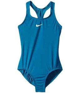 Nike L108344 Kids Solid Racerback One-Piece Green Abyss Girl's Size M - Picture 1 of 2