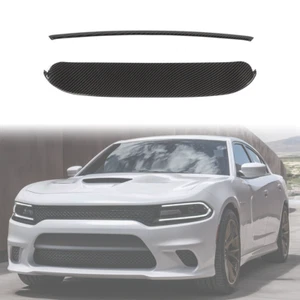 Front Center Hood Grille Cover Trim For 2015+ Dodge Charger SRT GT Scat Pack R/T - Picture 1 of 7