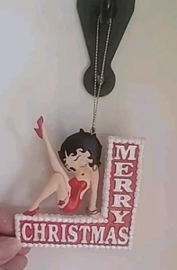 Betty Boop Christmas 3.5" Ornament Merry Christmas 1999 Hearst - Picture 1 of 3