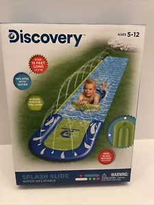 Discover Splash irrigatore scivolo d'acqua 15 piedi Giocattolo scorrevole esterno SPEDIZIONE GRATUITA NUOVO CON SCATOLA - Foto 1 di 12