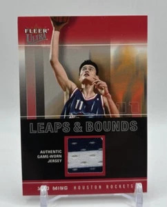 Yao Ming 2003-04 Fleer Ultra Leaps & Bounds getragenes Spiel Trikot - Bild 1 von 2