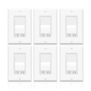 6PK 3-Way Dimmer, Easy Installation, Support Dimmable LED/CFL 600W Incandescent - Picture 1 of 9