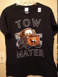 Cars Tow Mater Finish T-Shirt Disney Pixar Cars Tow Mater Size Large - Picture 1 of 5