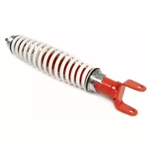 AMMORTIZZATORE POSTERIORE VESPA PX PE T5 1977 AL 2016 CARBONE REGOLABILE ROSSO E BIANCO - Foto 1 di 1