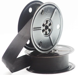 Royal Typewriter Twin Metal Spools For Manual Portable with New Black Ribbon - Picture 1 of 3