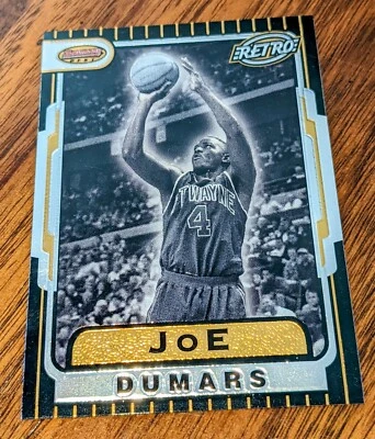 1996-97 Bowman's Best Retro Joe Dumars Card  Vintage Detroit Pistons #TB4 - Image 1 of 2