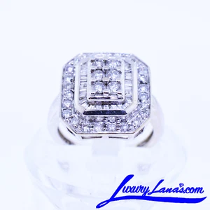 Women's 14K White Gold Diamond Ring - Picture 1 of 3