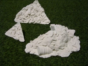 Wargaming Warhammer 28mm Blot Action – Rubble pack #2 Corner piles (3 pack) - Picture 1 of 2