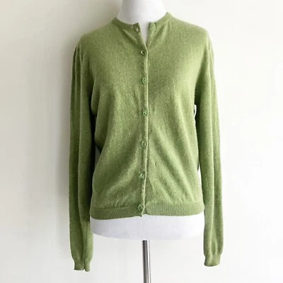 PLS READ BERK of Burlington Arcade By Ballantyne Small Cashmere Cardigan Green - Image 1 of 4