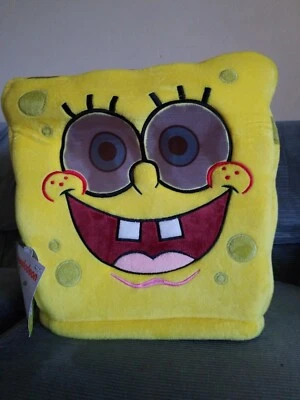 Neu Maskimals übergroßer Plüsch SpongeBob Schwammkopf Halloween Kostüm Kopf - Bild 1 von 4