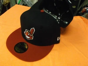 Cleveland Indians New Era Chief Wahoo AZUL MARINO/ROJO 59FIFTY Ajustado - Imagen 1 de 3