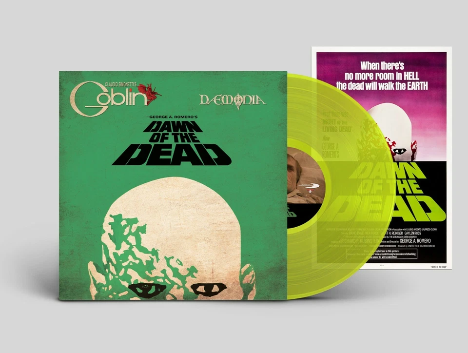 Dawn Of The Dead - Lime Vinyl + Poster- Limited Edition - OOP - Goblin