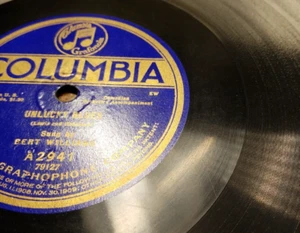 78RPM Columbia A2941 Bert Williams - Ten Little Bottles / Unlucky Blues, V V+ V - Picture 1 of 5