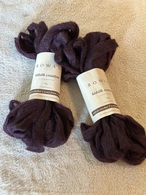 Rowan Kidsilk Creation Plum 11yds Scarf Pattern Included! So Super SOFT Yarn💕 - Image 1 of 4