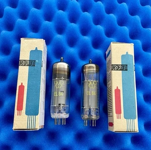 TWO RFT EL84 6BQ5 Vacuum Tubes / @ Approx 50% / Computerized Tested /Ship Fr USA - Picture 1 of 6