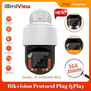 iBirdView 8MP Hybrid Light PTZ 36X fotocamera zoom protocollo Hikvision audio a 2 vie - Foto 1 di 16