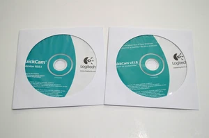 Logitech QuickCam Driver Software v10.5.1 & v11.8, Windows XP & Vista DISCS ONLY - Picture 1 of 5