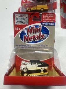 Classic Metal Works 30128 HO Mini Metals White/Black '55 Chevy Bel Air Sedan Car - Picture 1 of 1
