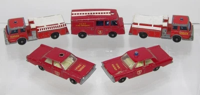 Vintage Matchbox Lesney Fire Department Lot – (2) No. 29, 57, and (2) No. 59 - Image 1 of 4